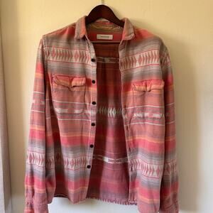 Urban outfitters multi coloured button up shirt